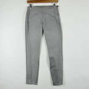 Anokhi‎ Skinny Pants Womens Small Grey Breeches Equestrian Preppy Riding Stretch